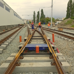 Výhybky a výhybkové konstrukce pro tramvajové depo v Košicích