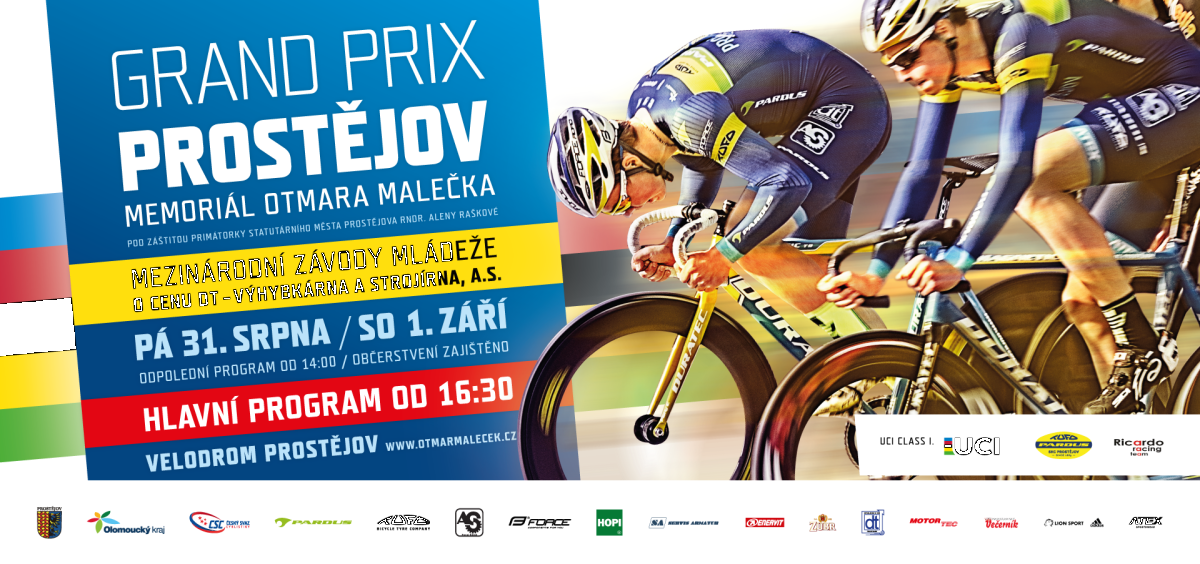 Zveme Vás na mezinárodní závody v dráhové cyklistice v Prostějově!